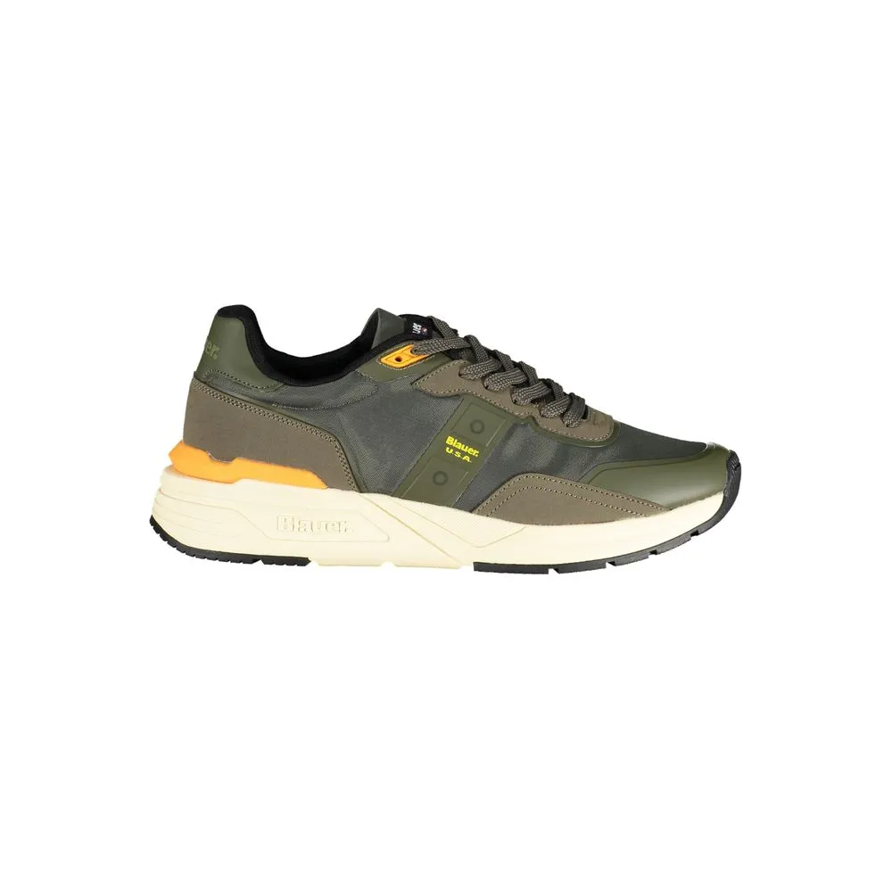 Blauer Men's Green Polyester Sneaker