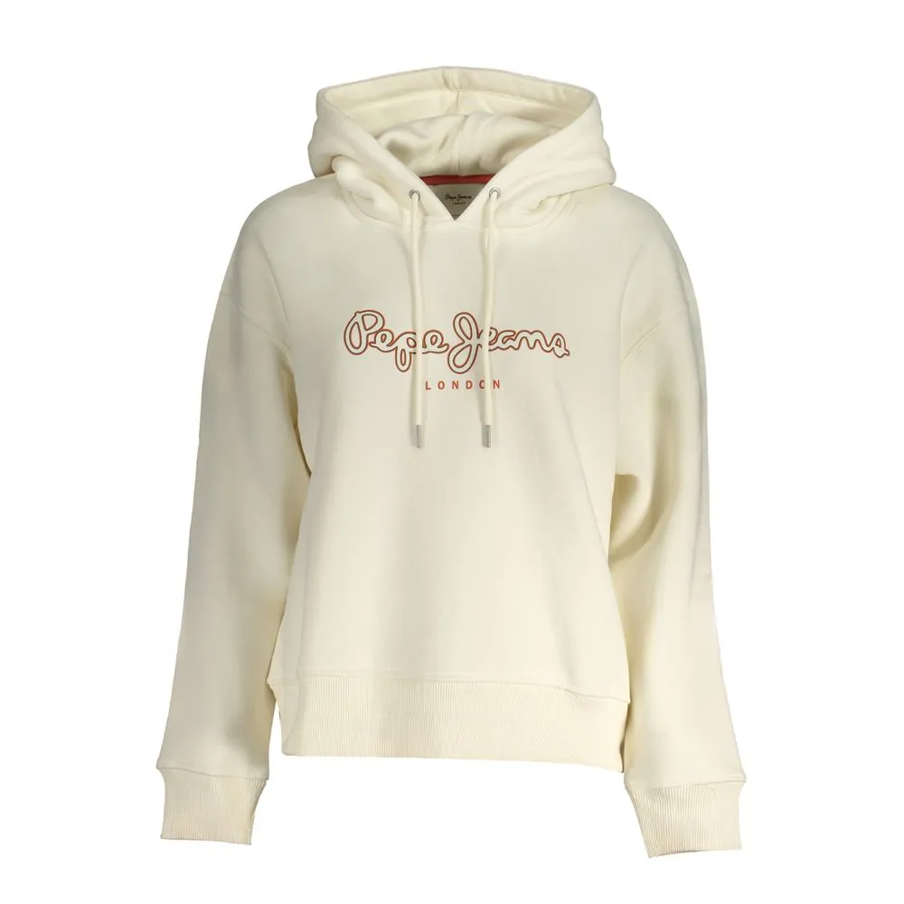 Pepe Jeans Women's White Cotton Sweater