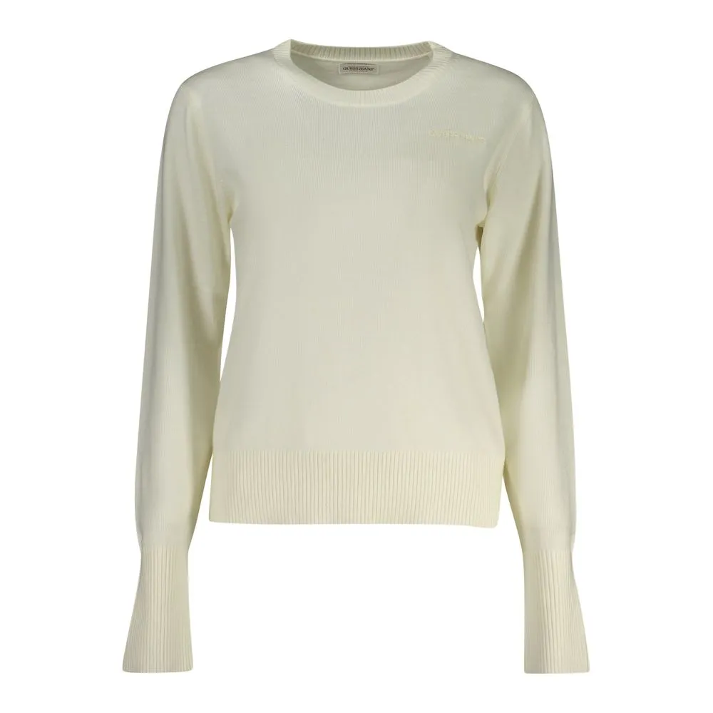 Guess Jeans Women's White Polyester Sweater