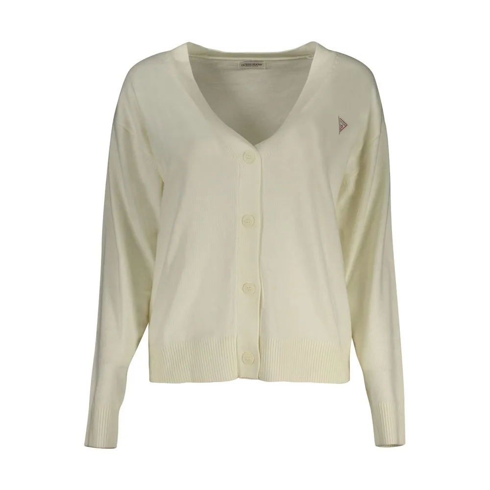 Guess Jeans Women's White Polyester Sweater