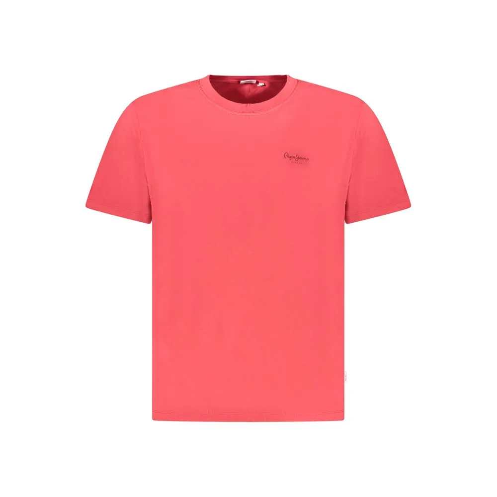 Pepe Jeans Red Cotton Men T-Shirt