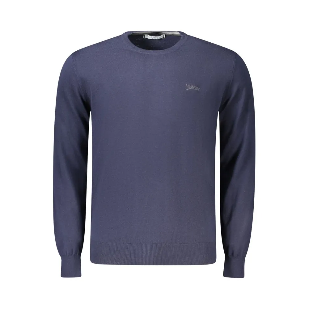Guess Jeans Blue Cotton Men Sweater