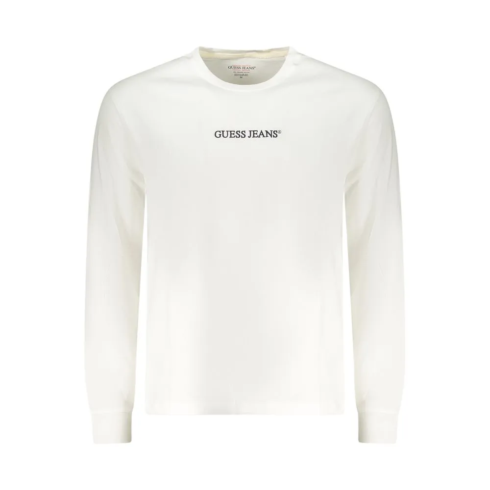 Guess Jeans White Cotton Men T-Shirt