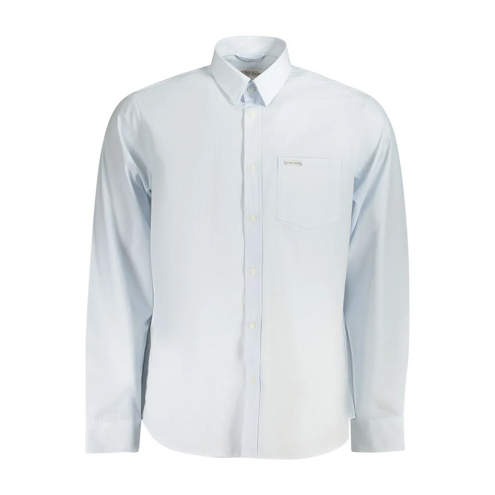 Guess Jeans Men's Light Blue Cotton Shirt