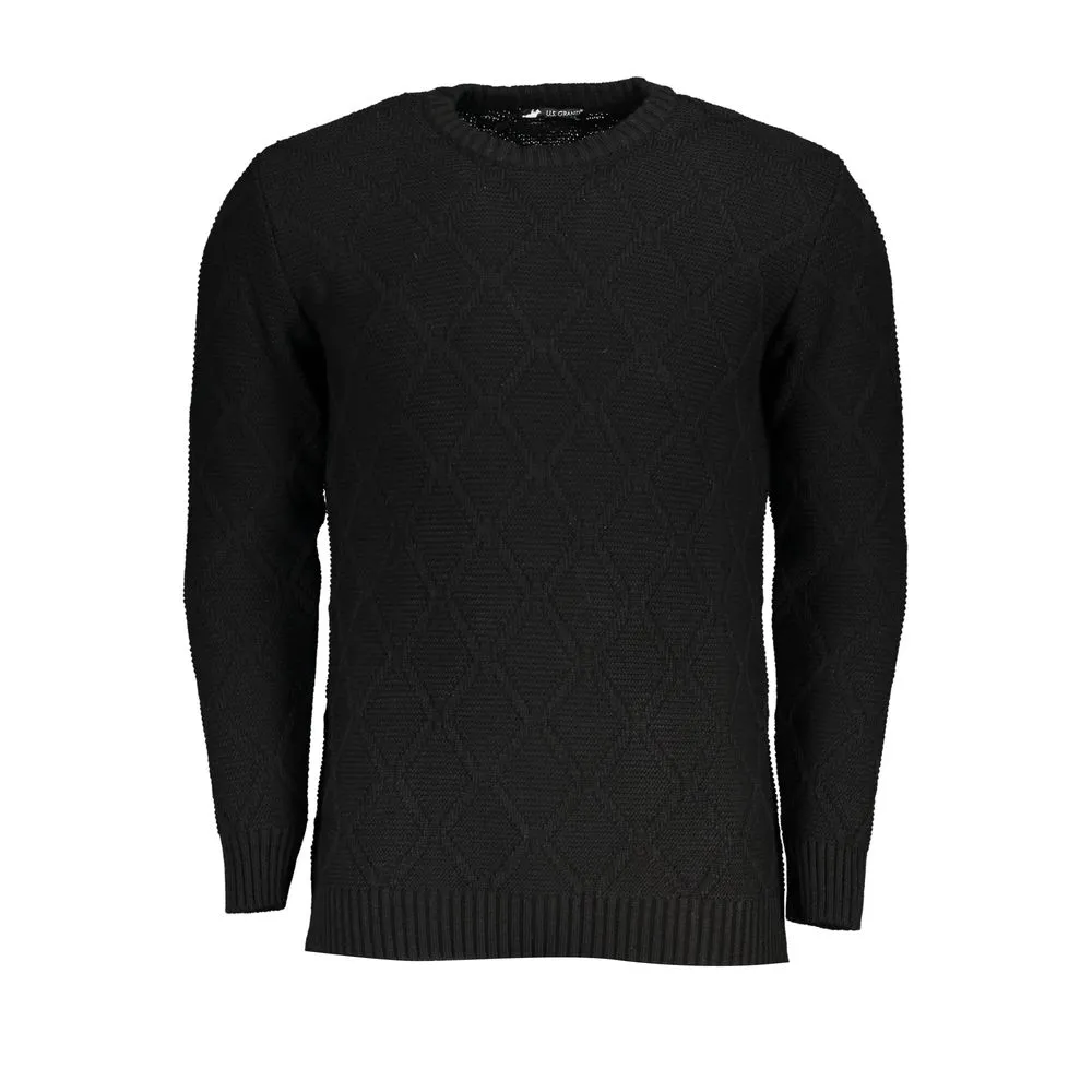 U.S. Grand Polo Men's Black Fabric Sweater
