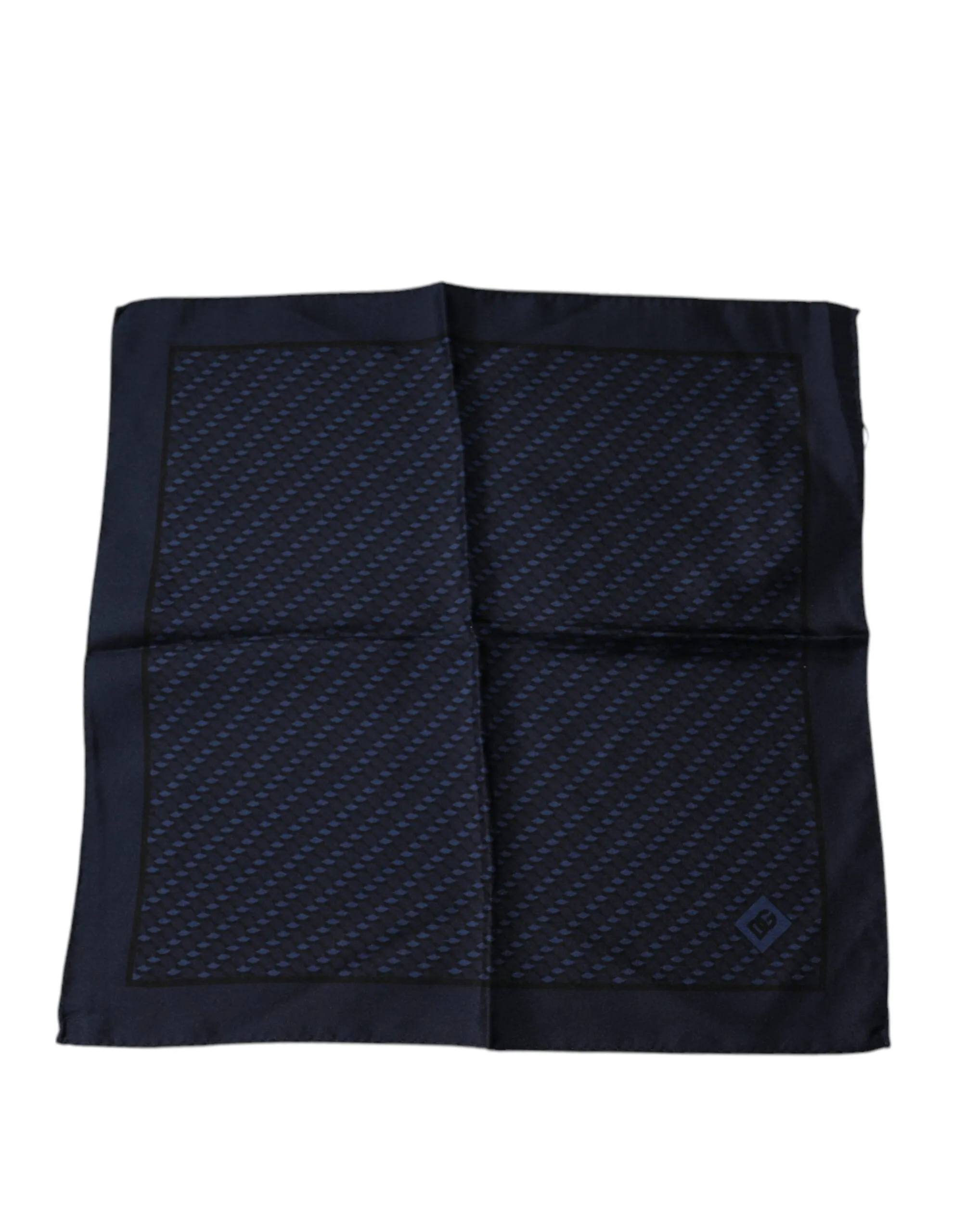 Dolce & Gabbana Men's Dark Blue Fantasy Square Handkerchief Scarf