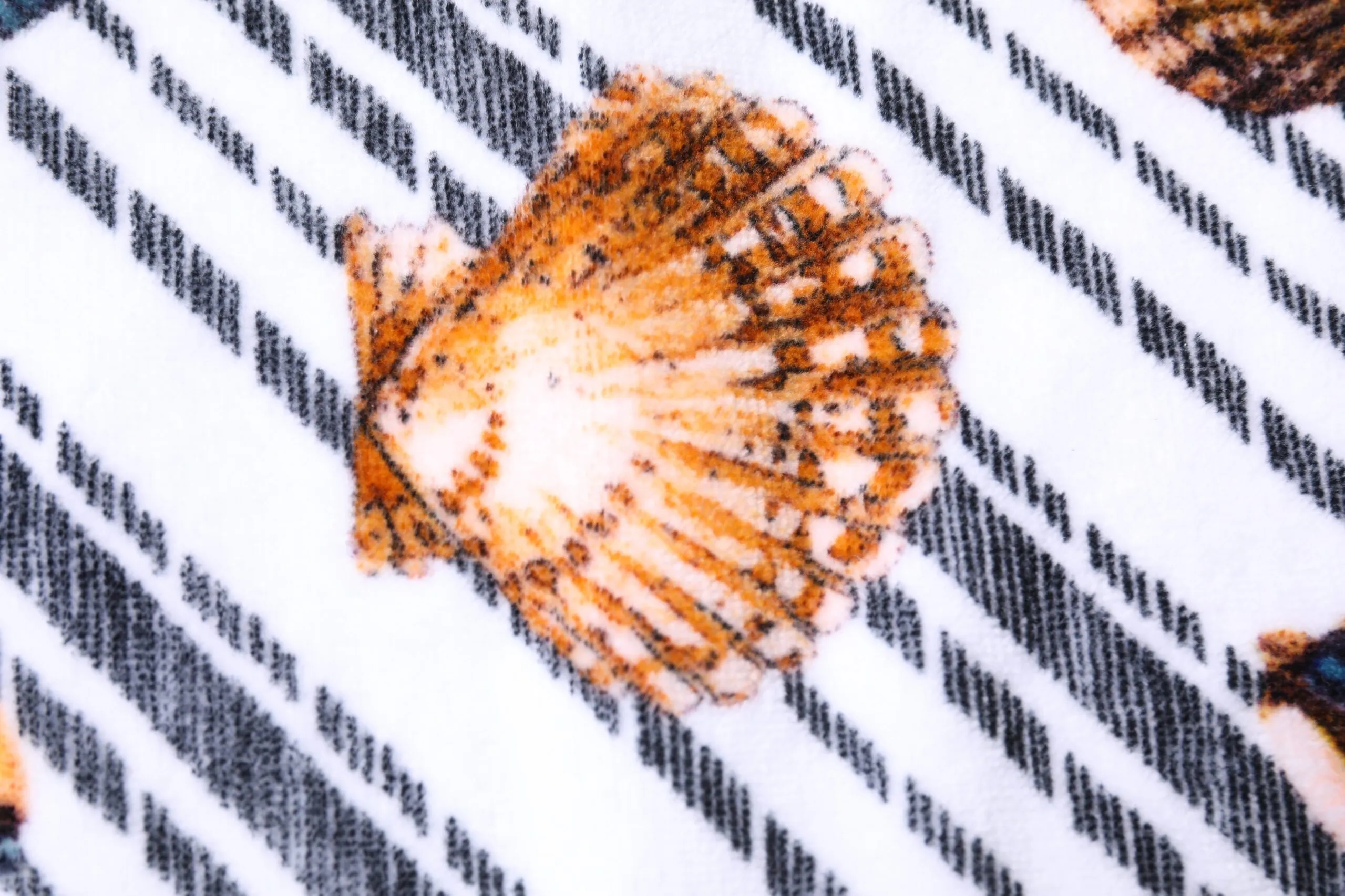 Dolce & Gabbana Women's Multicolor Stripes Seashells Beach Towel
