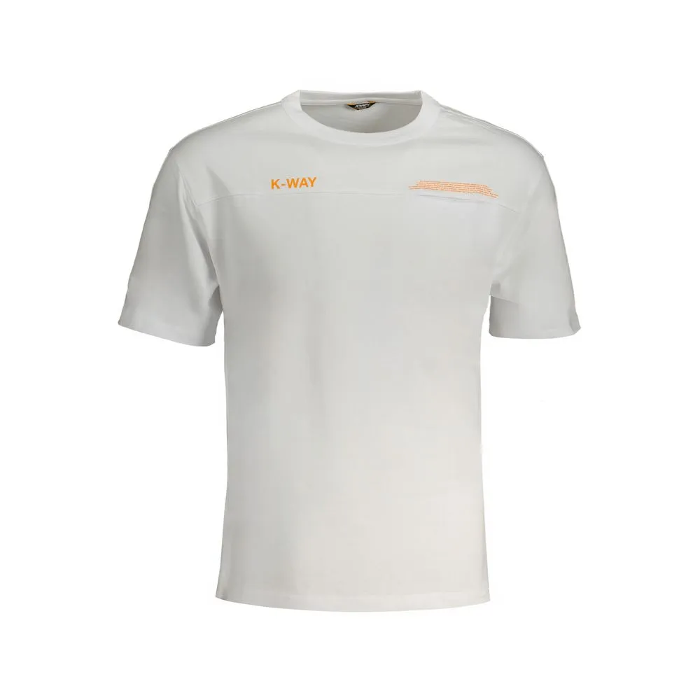 K-WAY Men's White Cotton T-Shirt