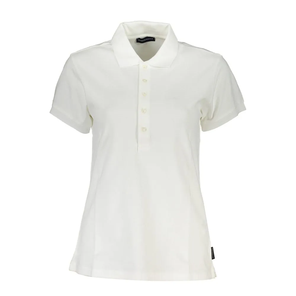 North Sails White Cotton Women Polo Shirt