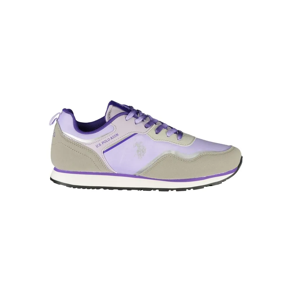 U.S. POLO ASSN. Women's Purple Polyester Sneaker