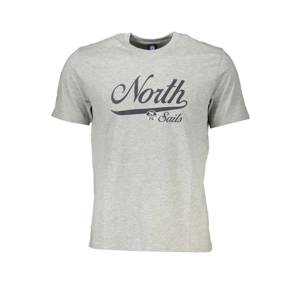 North Sails Men's Gray Cotton T-Shirt