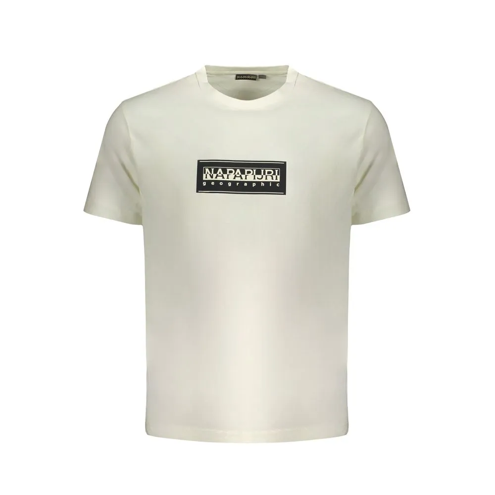 Napapijri Men's White Cotton T-Shirt