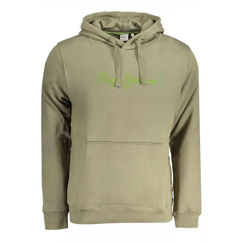 Pepe Jeans Men's Green Cotton Sweater