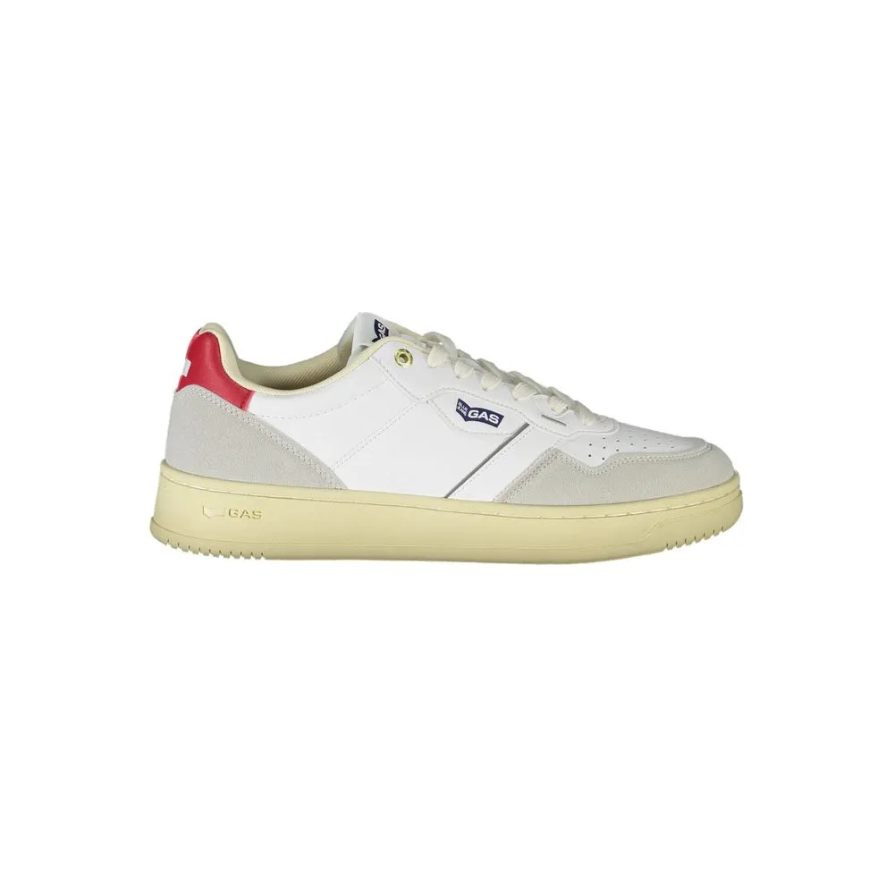 Gas Men's White Artificial Leather Sneaker