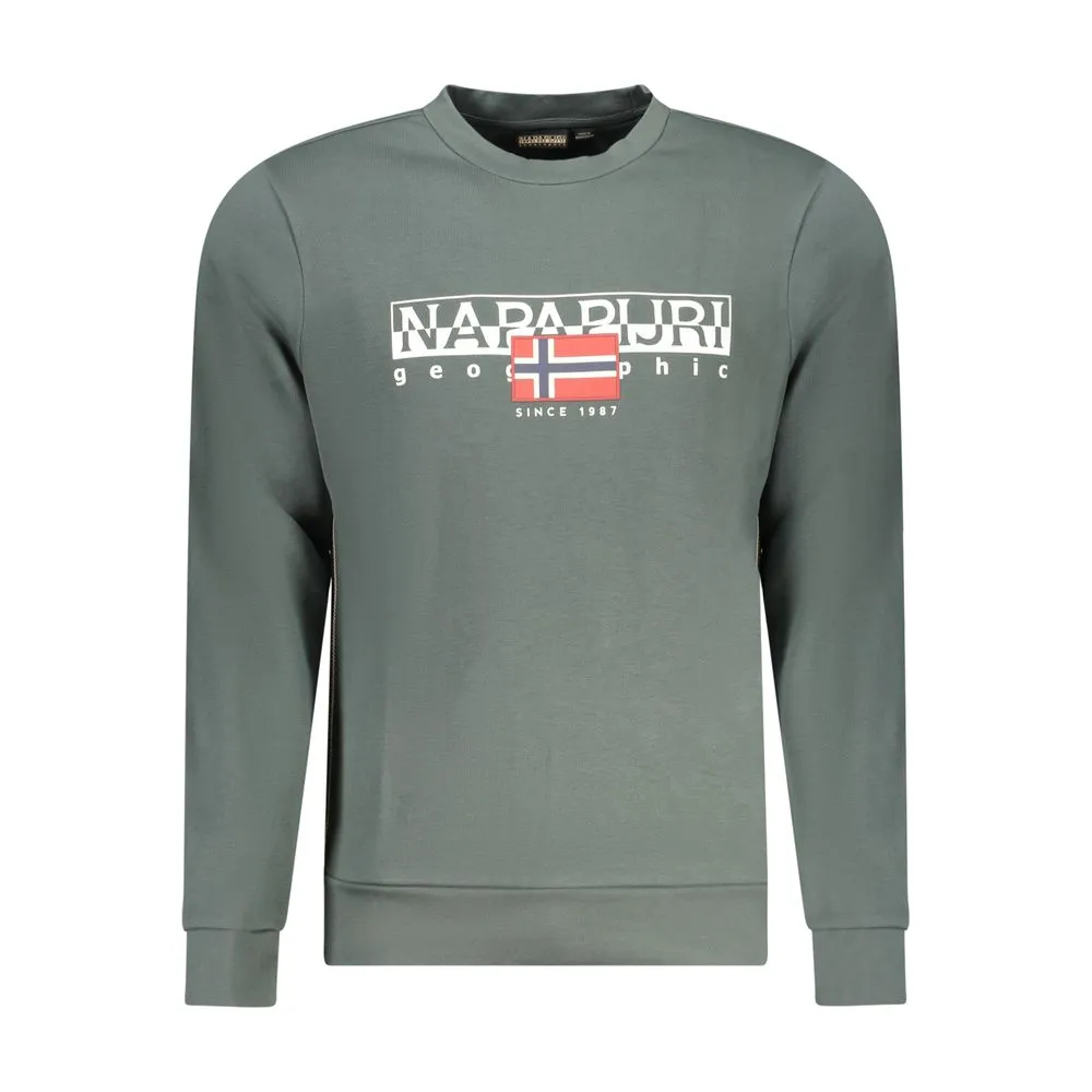 Napapijri Men's Green Cotton Sweater