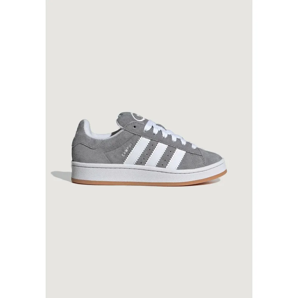 Adidas Women's Gray Leather Sneaker