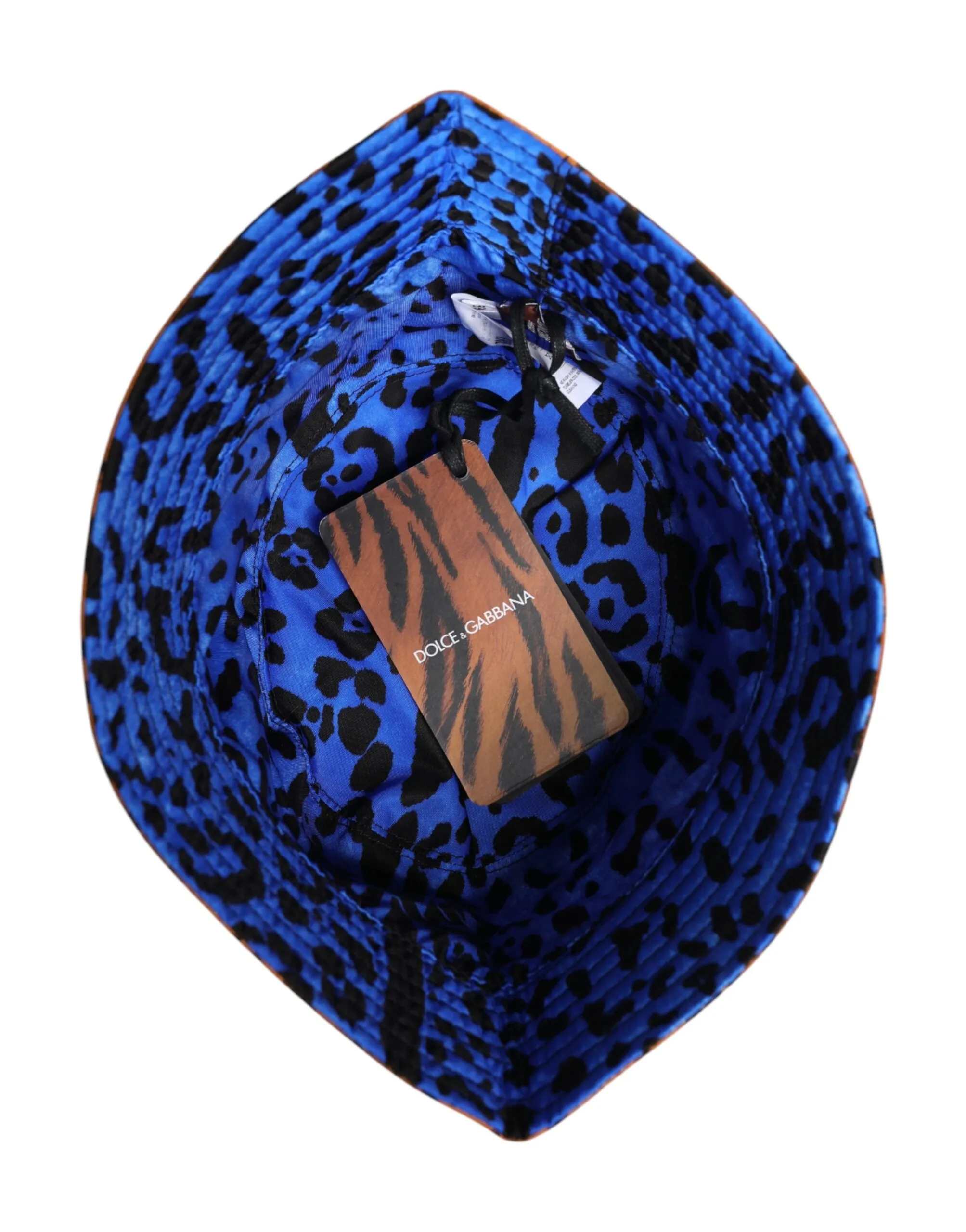 Dolce & Gabbana Men's Multicolor Tiger Print Reversible Bucket Hat