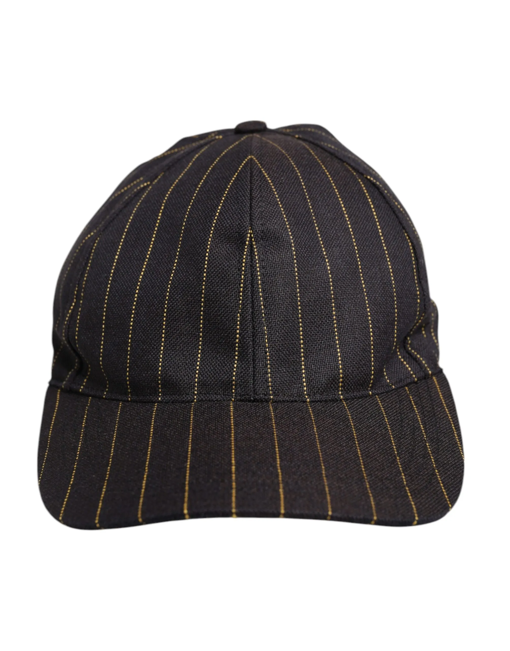 Dolce & Gabbana Men's Brown Stripes Cotton 6 Panels Baseball Cap