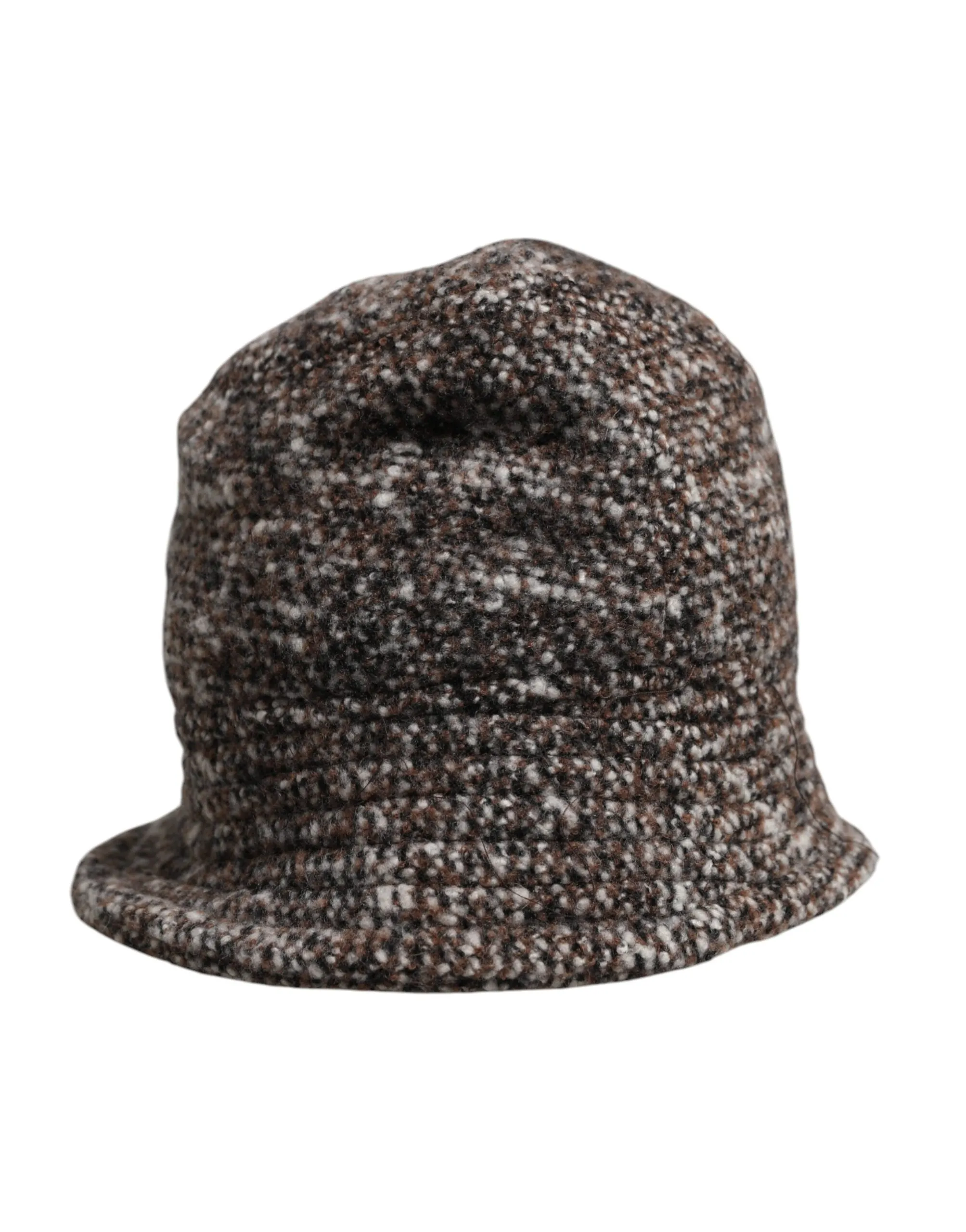 Dolce & Gabbana Men's Brown Alpaca Wool Woven Bucket Hat