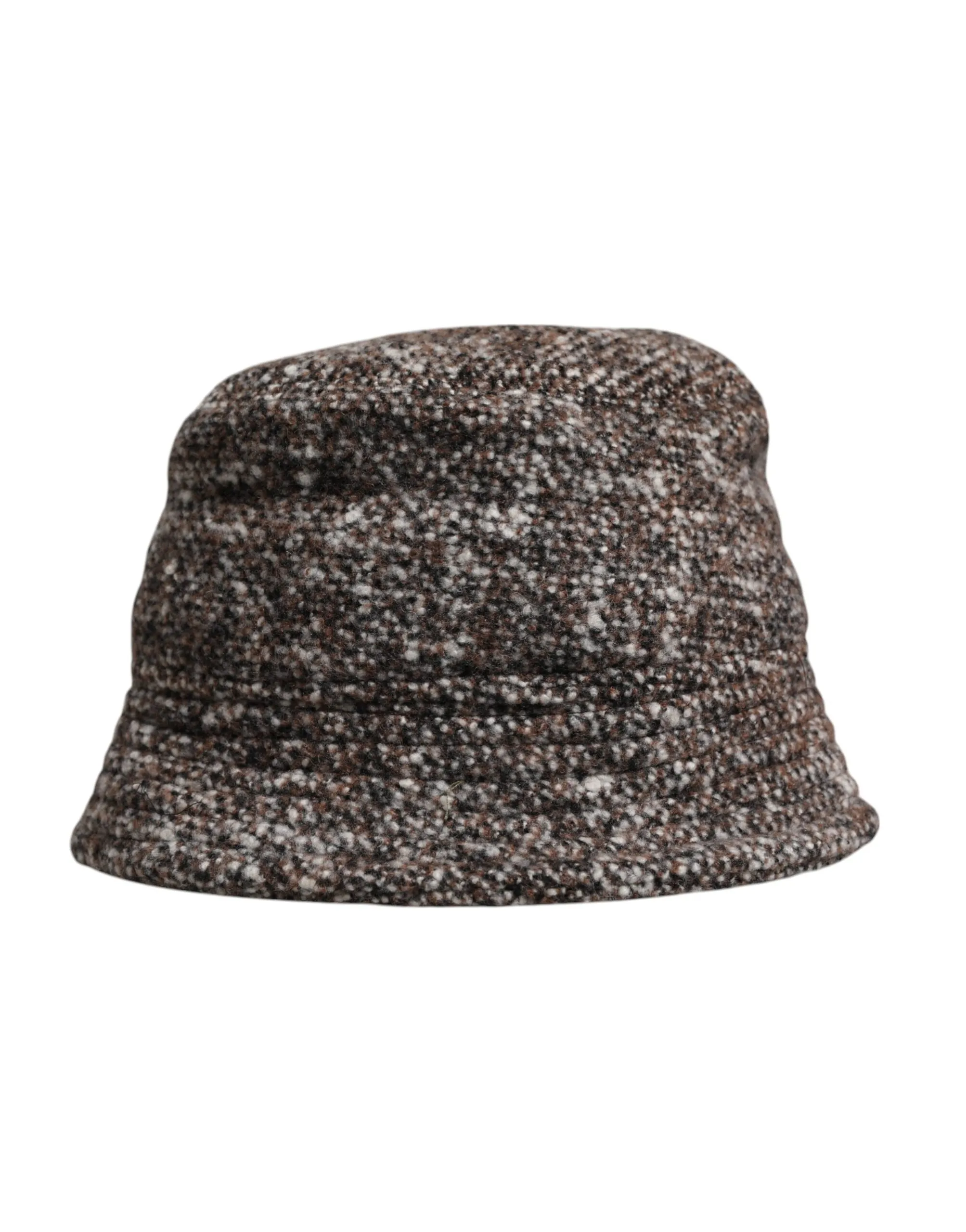 Dolce & Gabbana Men's Brown Alpaca Wool Woven Bucket Hat