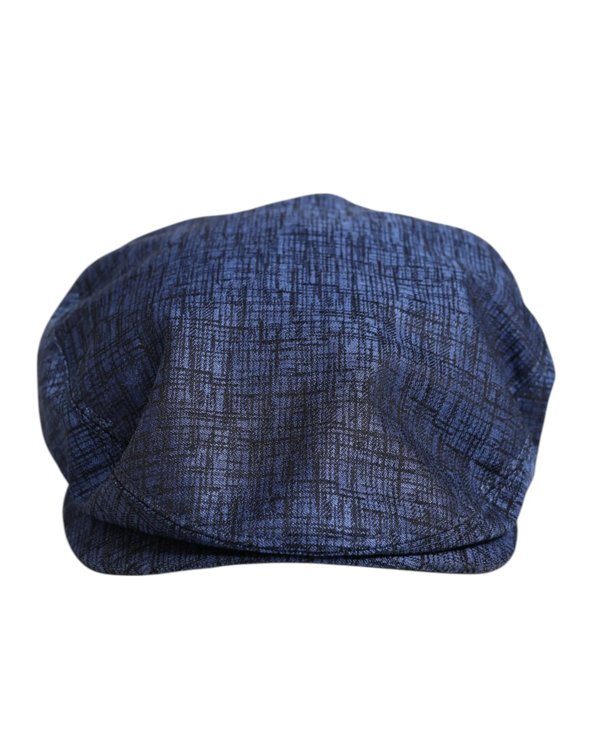 Dolce & Gabbana Men's Blue Cotton Stretch Newsboy Hat