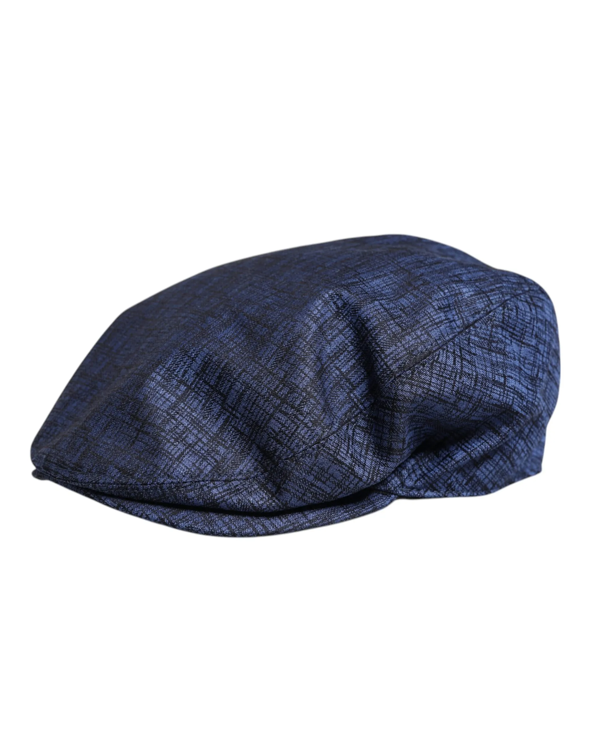 Dolce & Gabbana Men's Blue Cotton Stretch Newsboy Hat