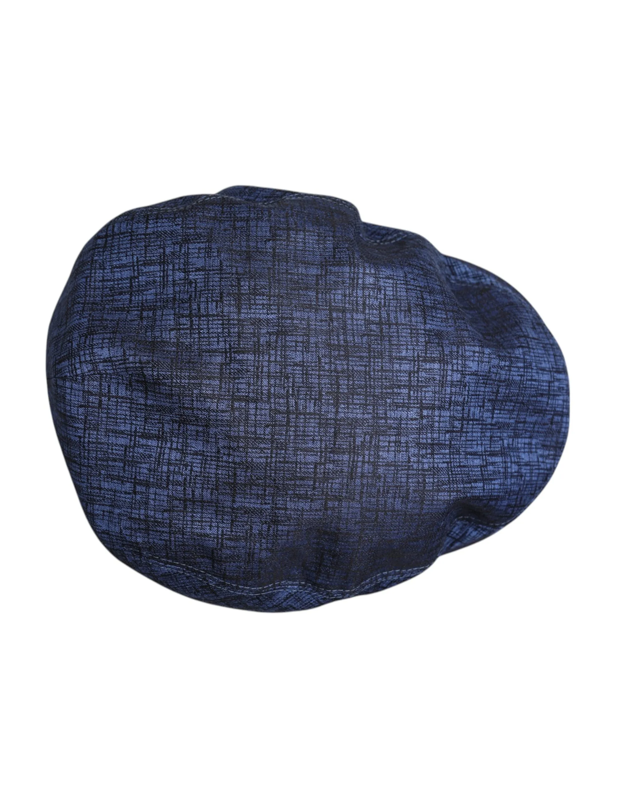 Dolce & Gabbana Men's Blue Cotton Stretch Newsboy Hat