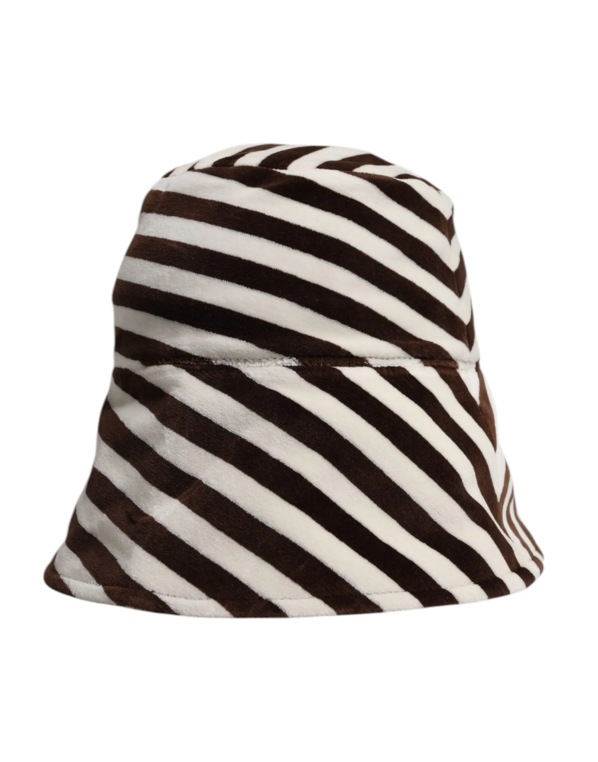 Dolce & Gabbana Men's Black White Stripes Cotton Bucket Cap