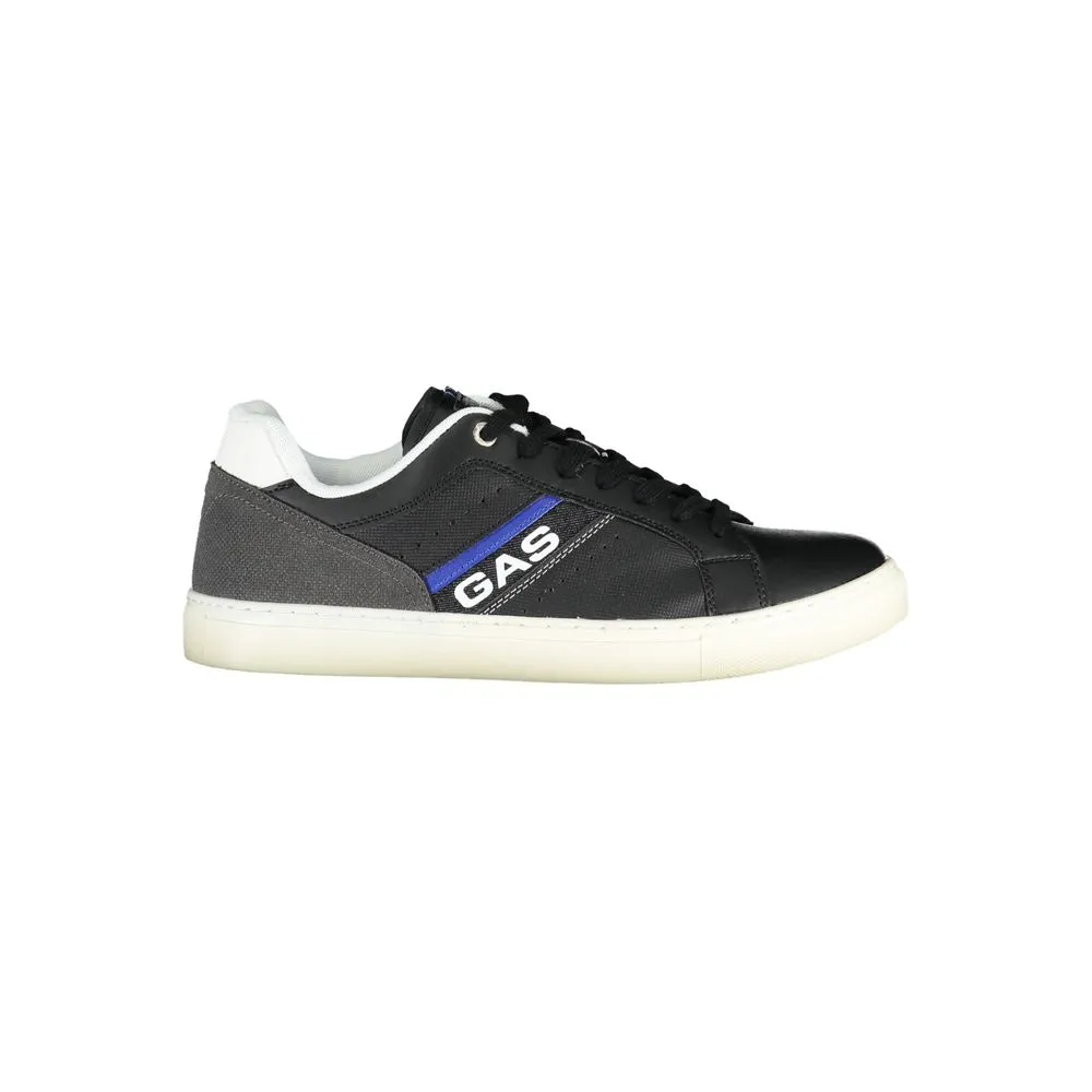 Gas Men's Black Polyester Sneaker