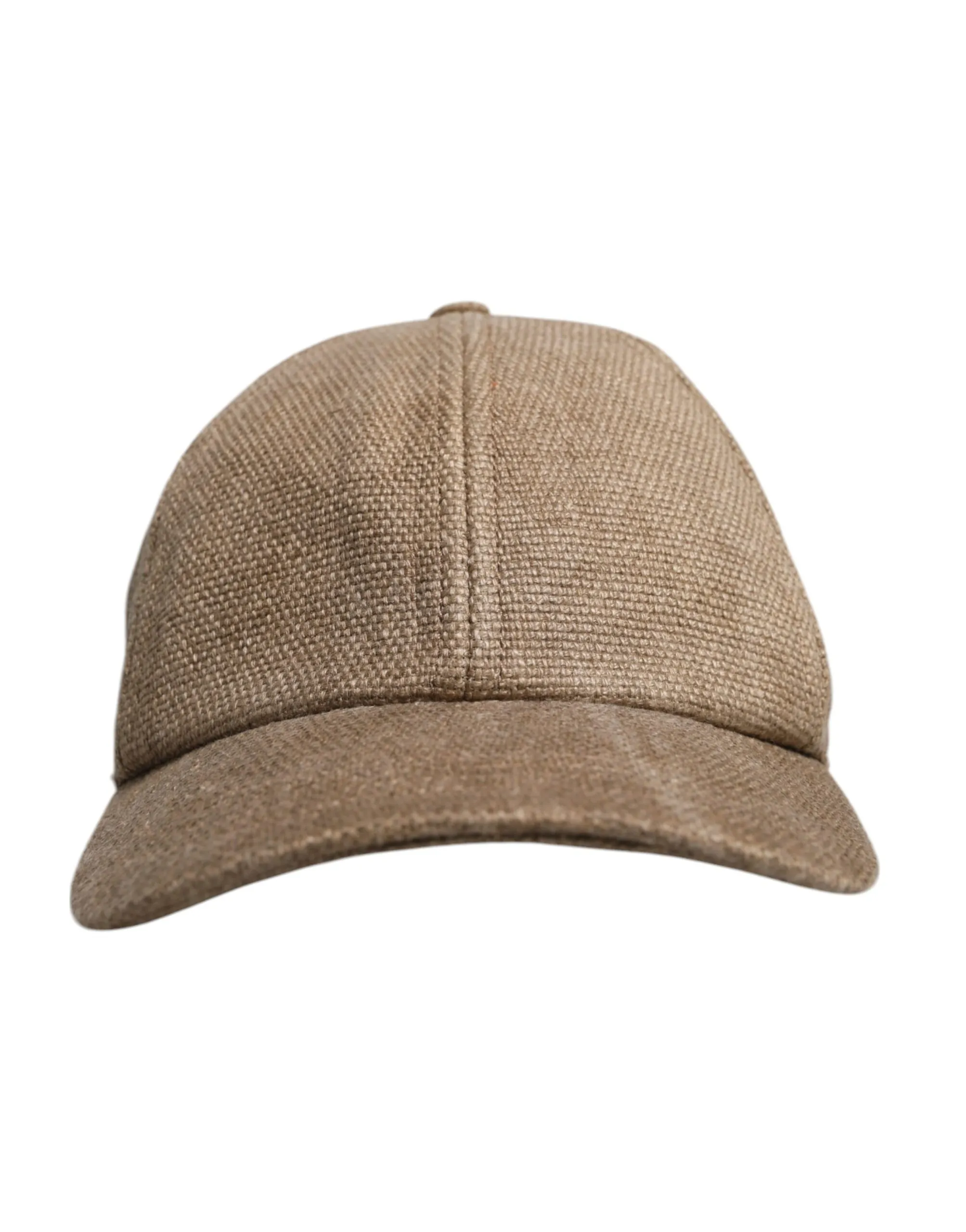 Dolce & Gabbana Men's Brown Linen 6 Panels Baseball Cap