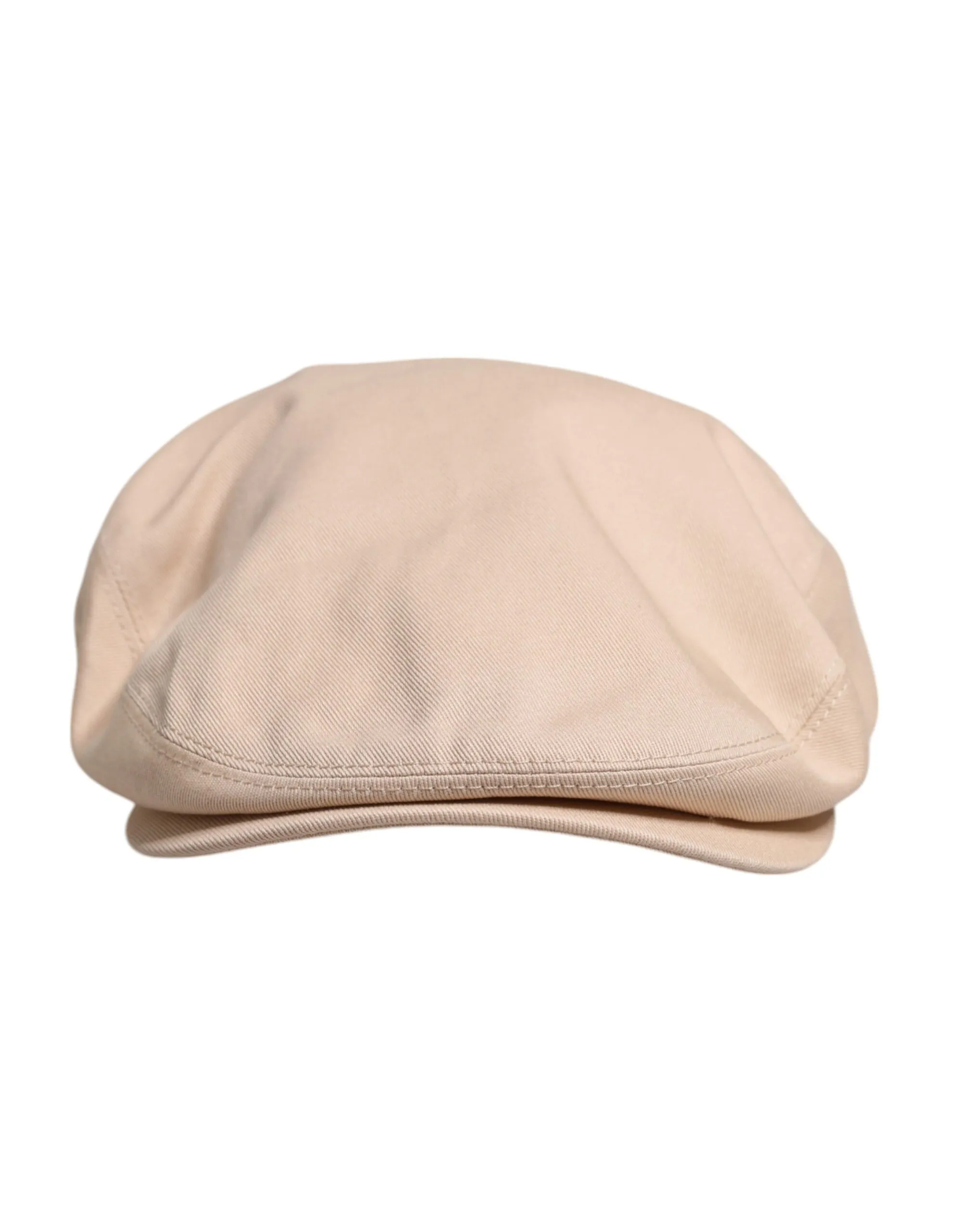 Dolce & Gabbana Men's Beige Cotton Newsboy Capello Cabbie Hat