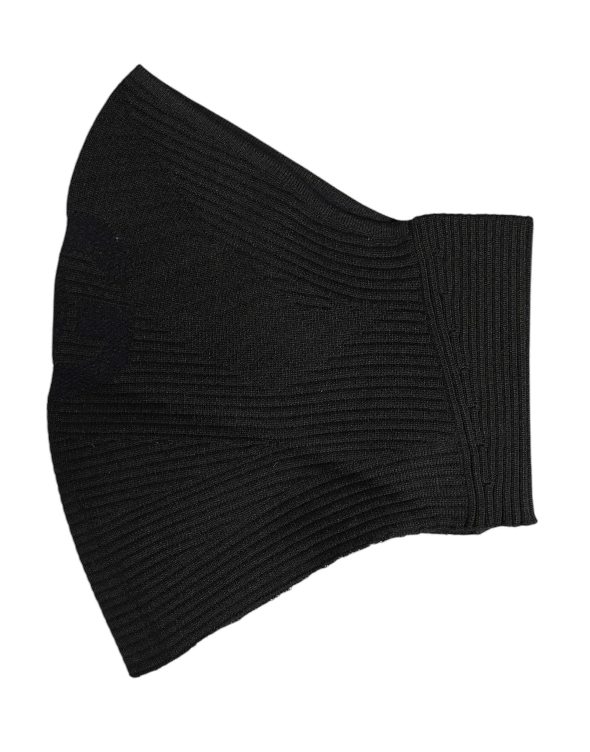 Dolce & Gabbana Men's Black Nylon Knitted Ski Mask Balaclava