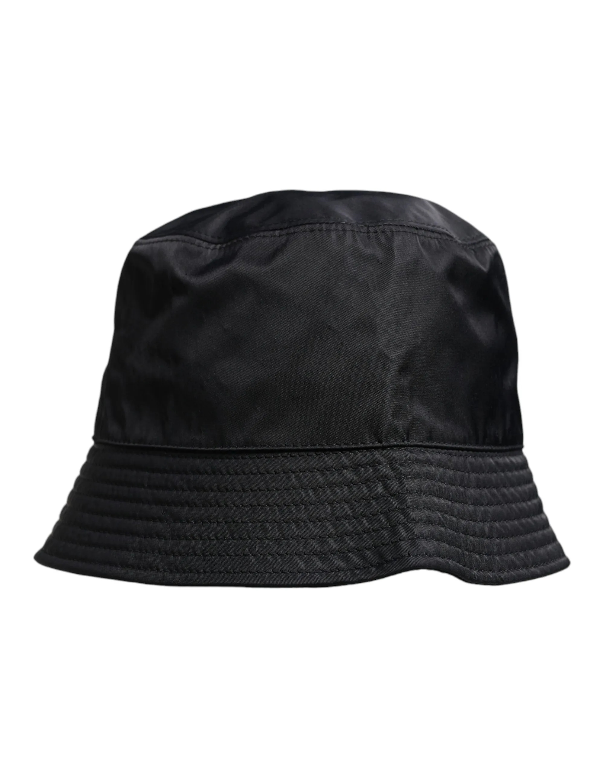 Dolce & Gabbana Men's Black Cotton Wide Brim Bucket Hat