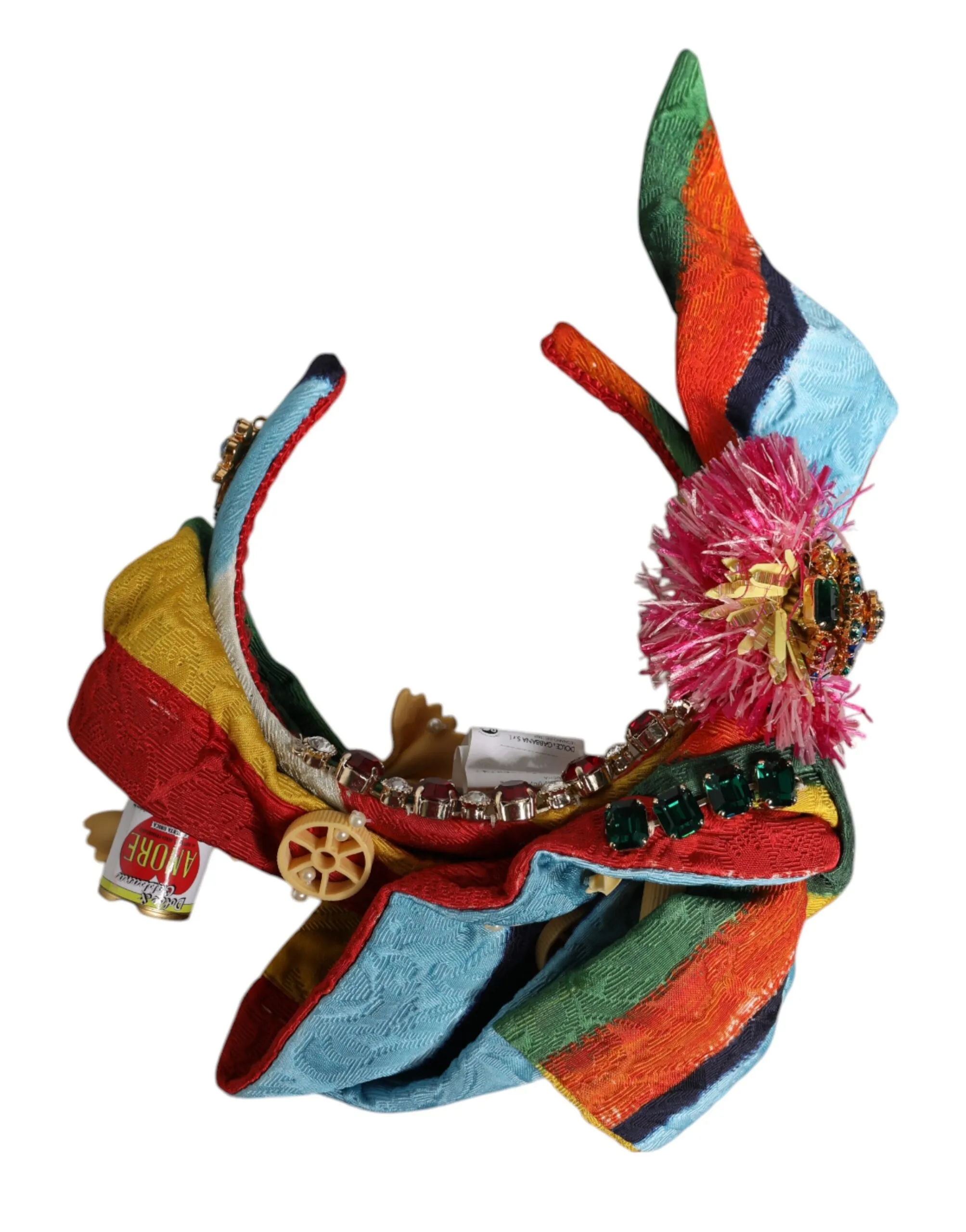 Dolce & Gabbana Women's Multicolor Floral Crystal Embellished Diadem Headband