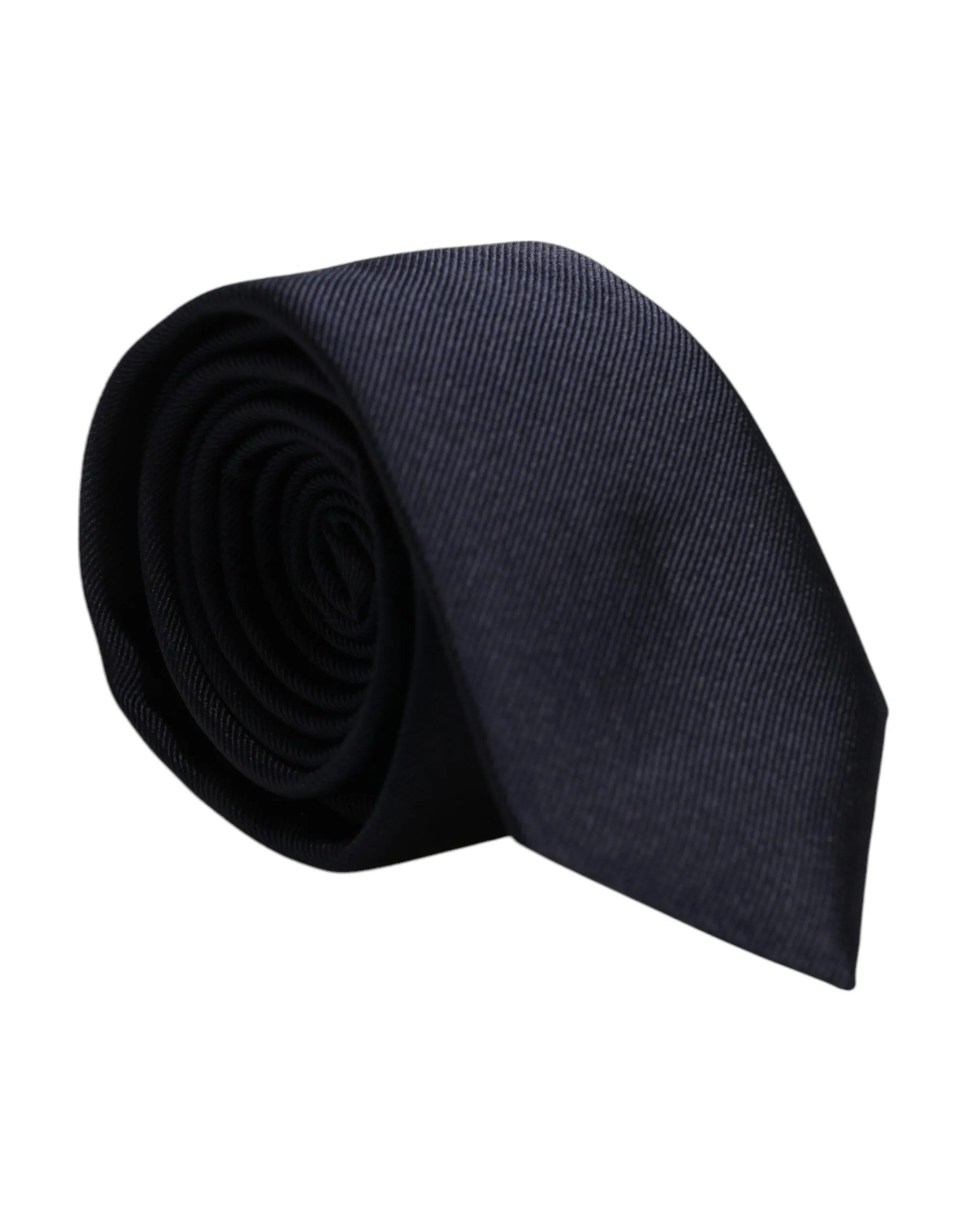 Dolce & Gabbana Men's Dark Blue Silk Adjustable Necktie Tie