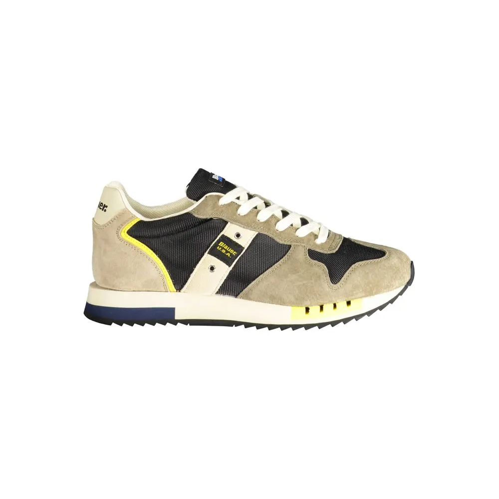 Blauer Men's Green Polyester Sneaker