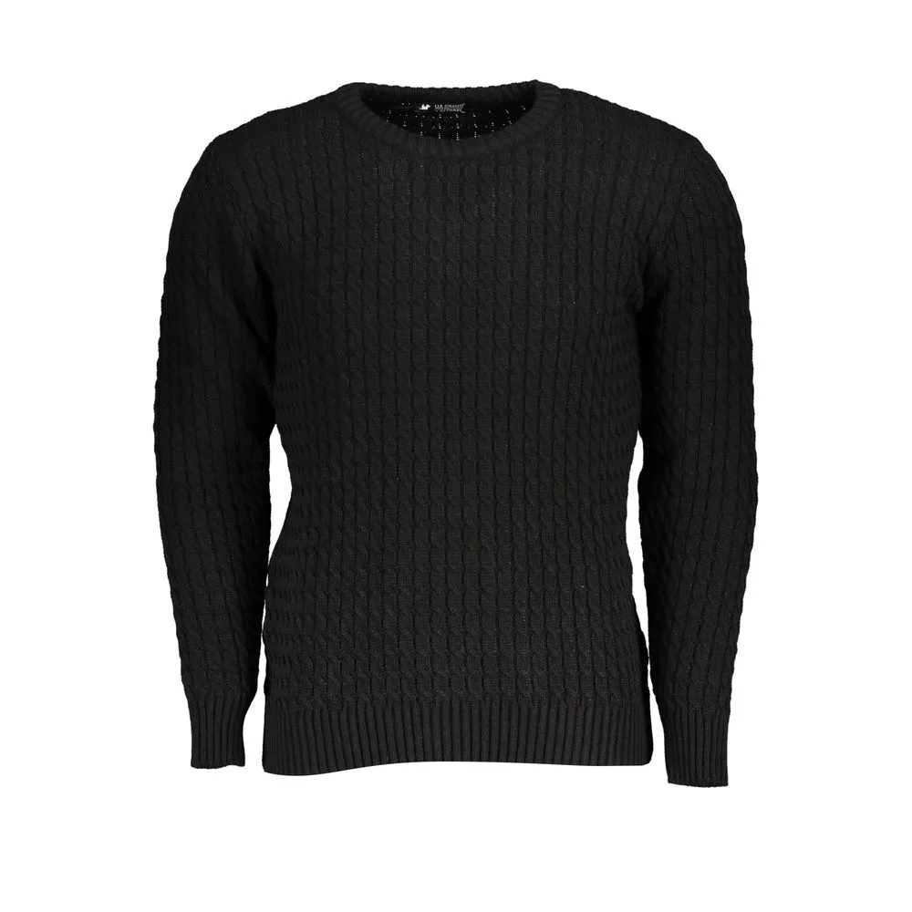 U.S. Grand Polo Men's Twisted Crew Neck Classic Sweater