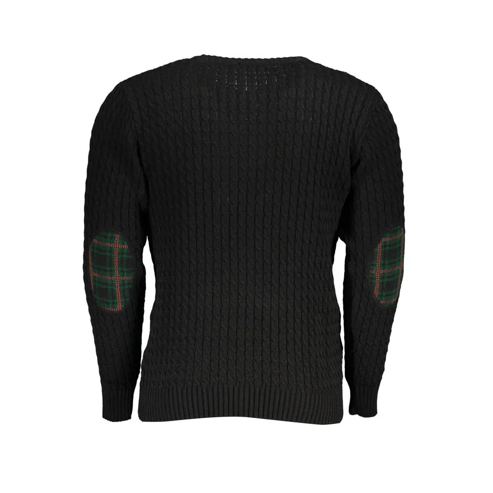 U.S. Grand Polo Men's Twisted Crew Neck Classic Sweater