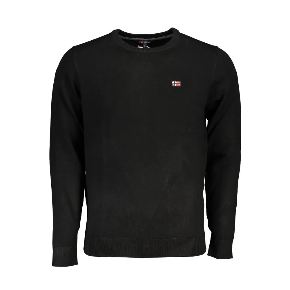 Norway 1963 Men's Black Fabric Sweater