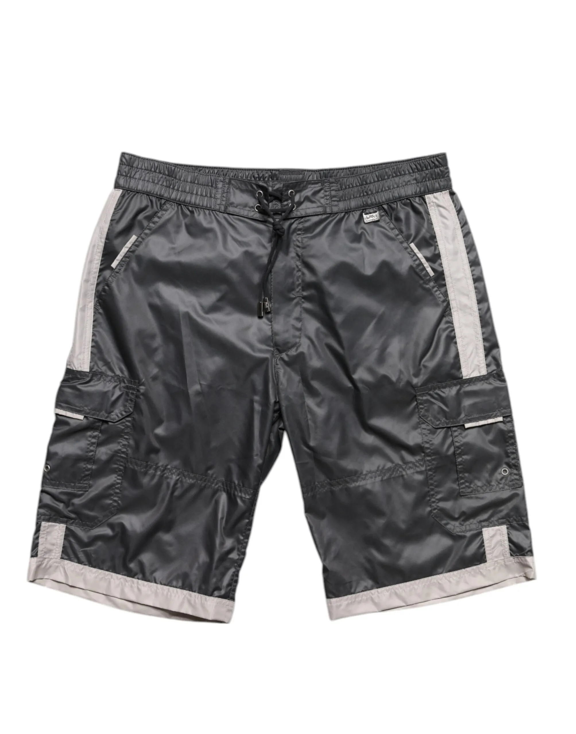Dolce & Gabbana Men's Gray Polyester Beachwear Swim Shorts Swimwear