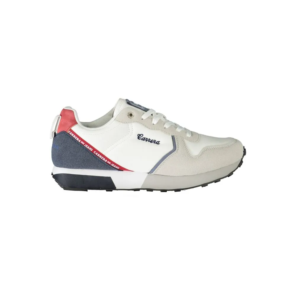 Carrera Men's White Polyester Sneaker