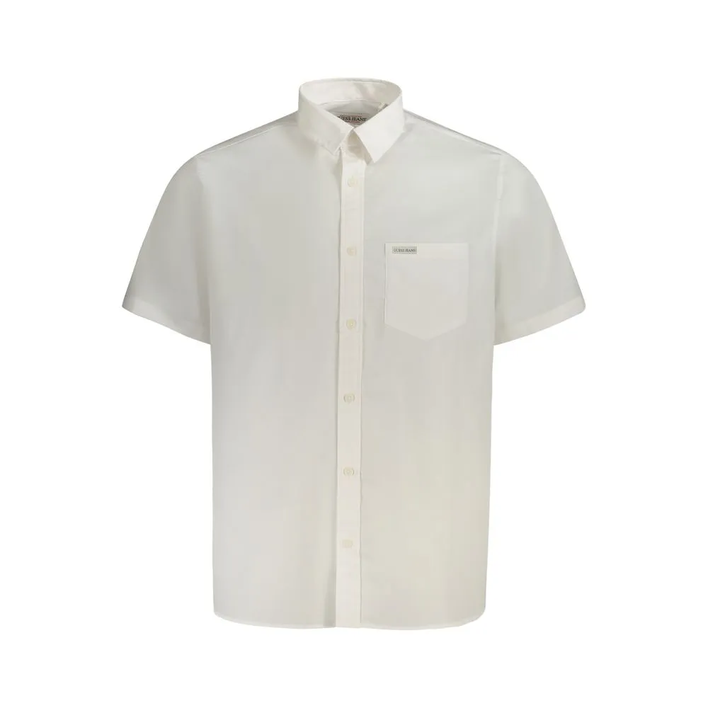 Guess Jeans Men's White Cotton Shirt
