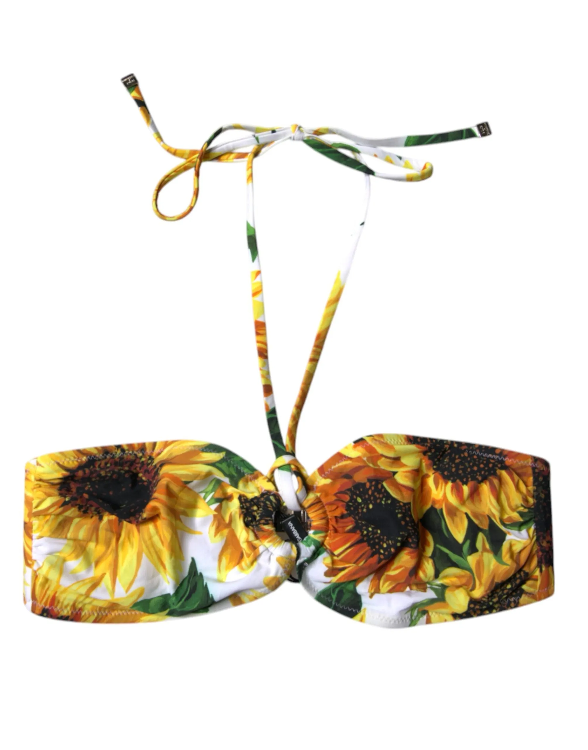 Dolce & Gabbana Women's Multicolor Floral Halter Beachwear Bikini Top Swimwear