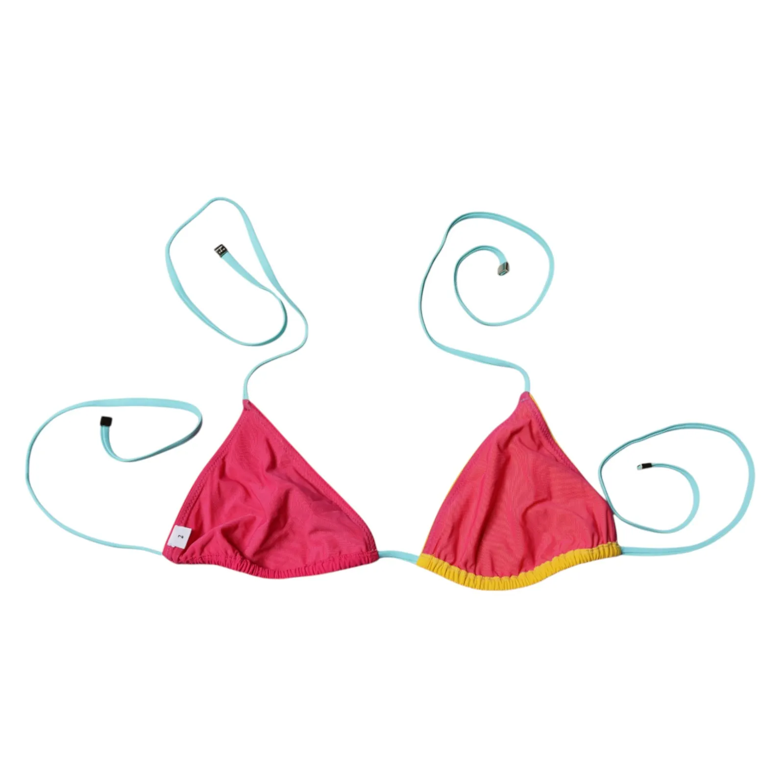 Dolce & Gabbana Women's Multicolor Halter Beachwear Bikini Top Swimwear