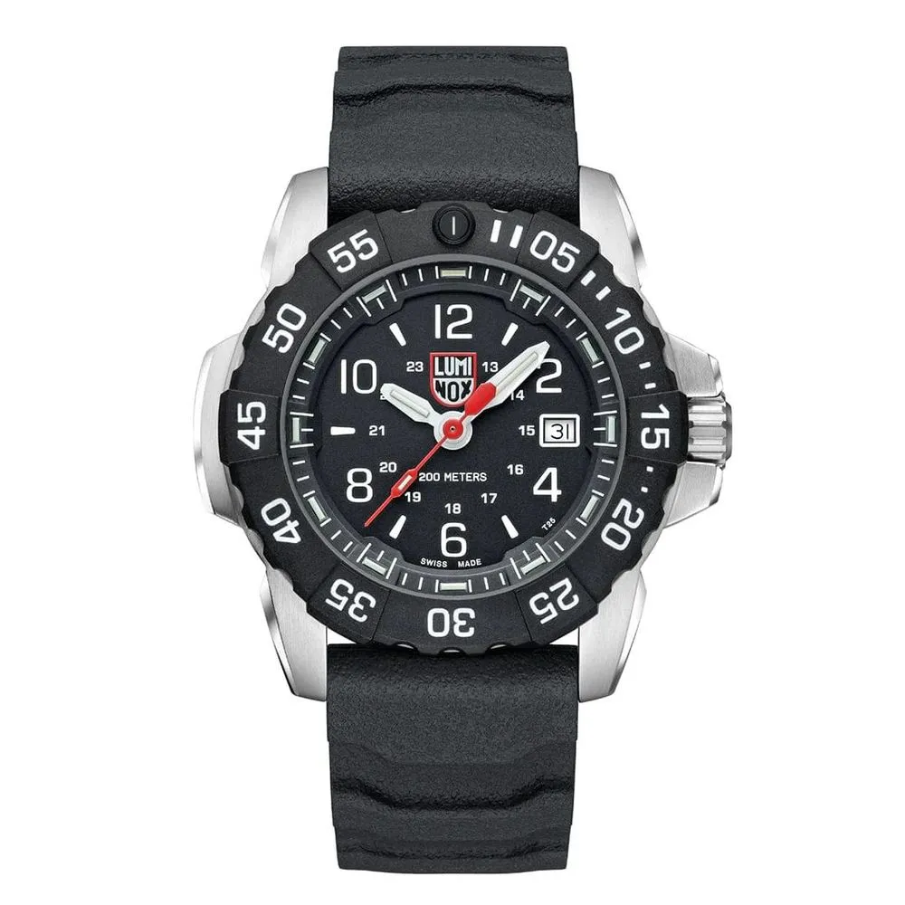 Luminox Men's Black Rubber Watch