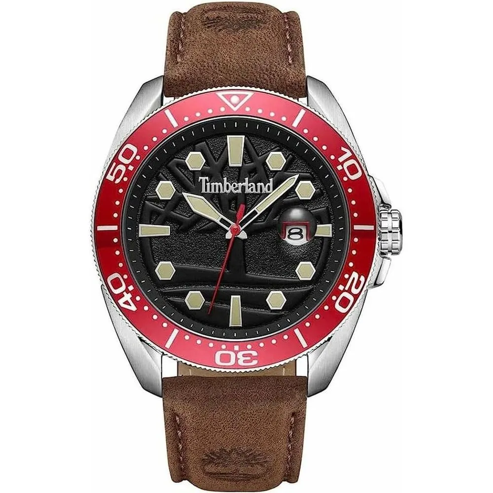 Timberland Men's Brown Leather Watch