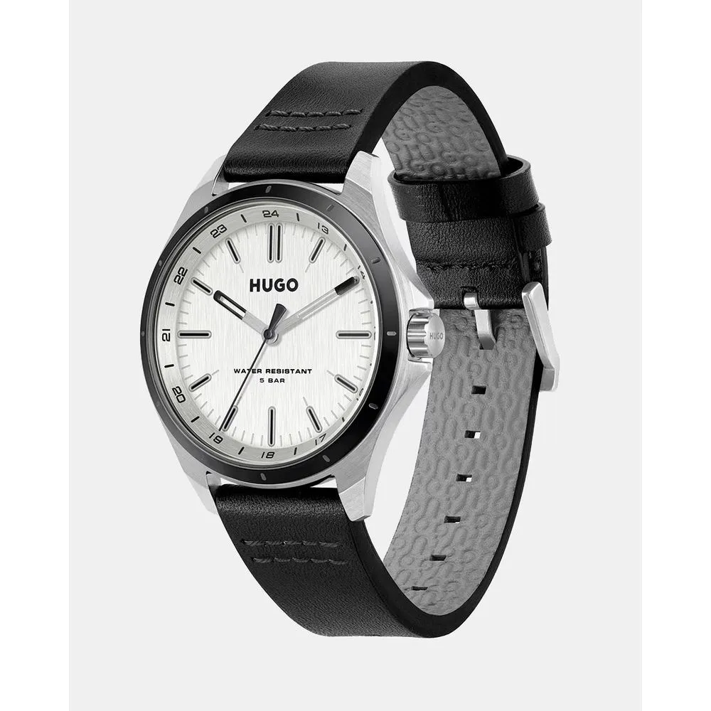 Hugo Boss Men's Black Leather Watch