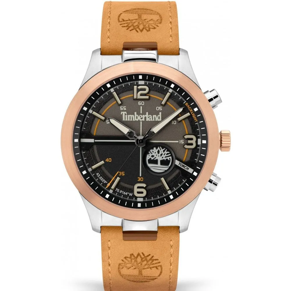 Timberland Men's Brown Leather Watch