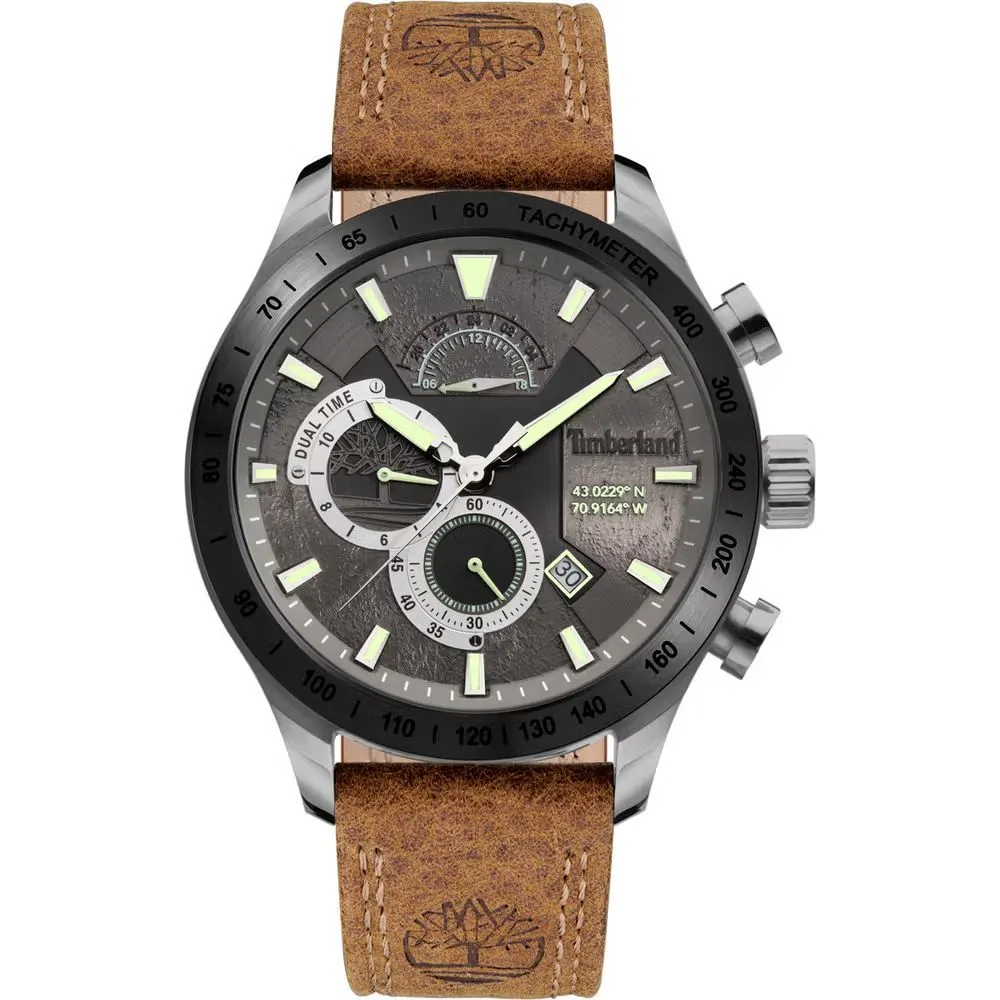 Timberland Men's Brown Leather Watch