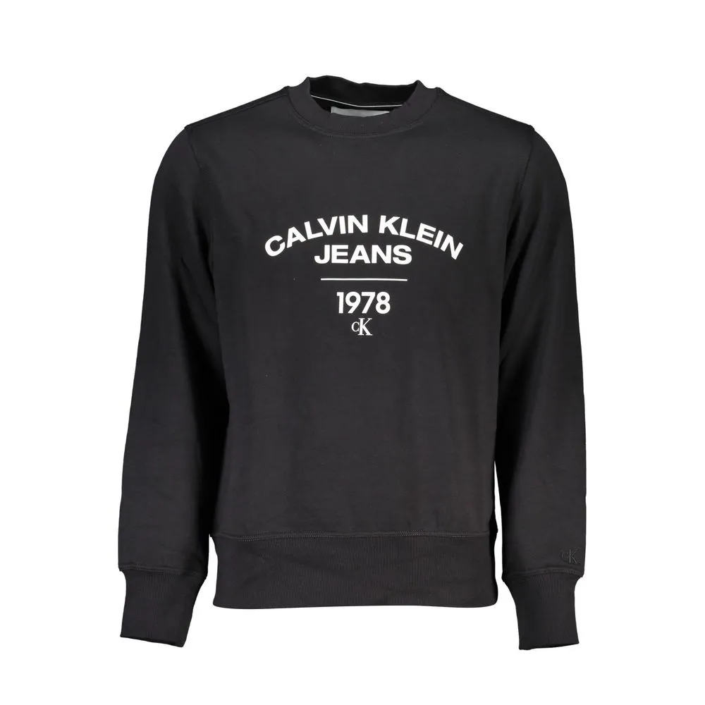 Calvin Klein Men's Sleek Long Sleeve Fleece Crew Neck Sweatshirt